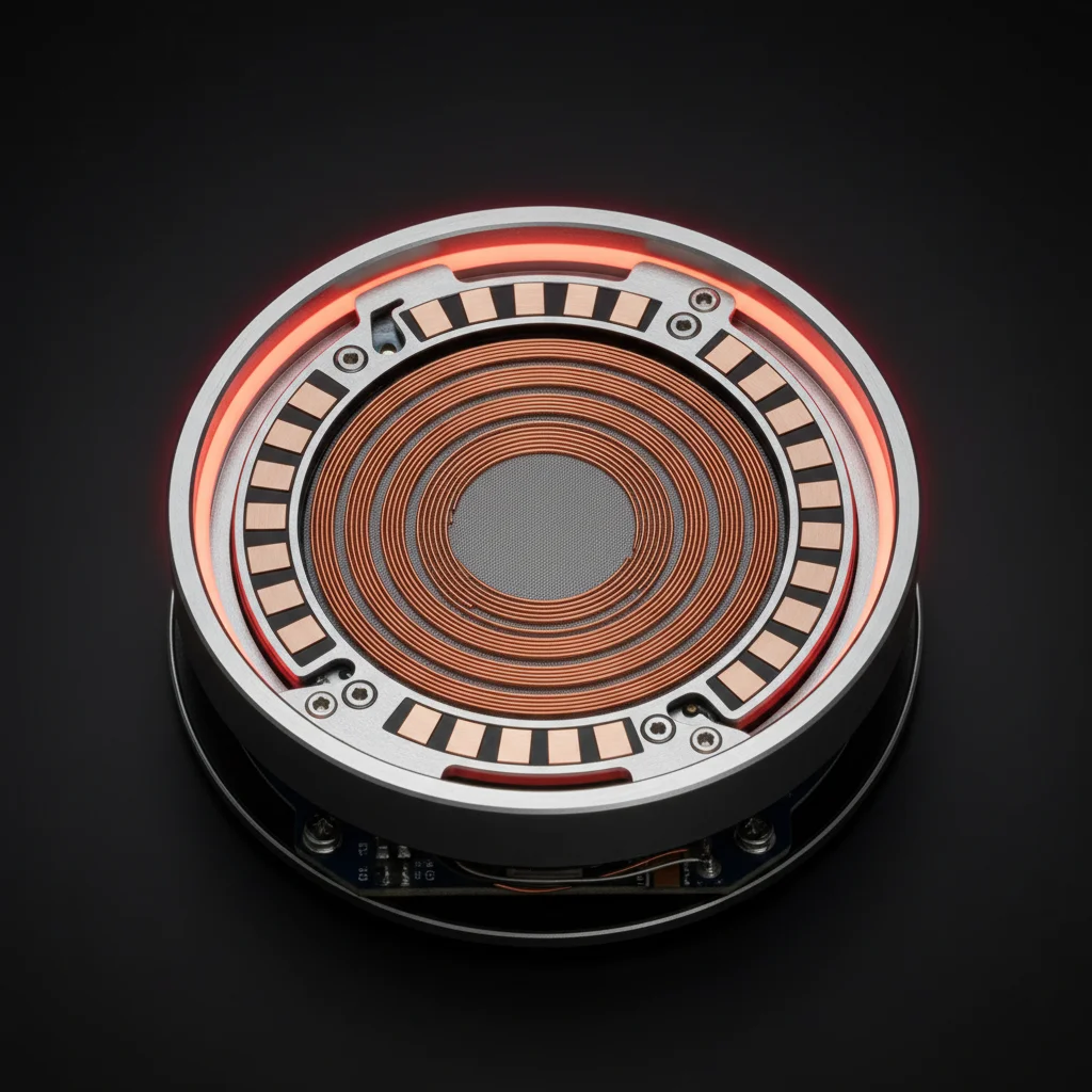 50mm planar magnetic driver with copper coils and red rim light